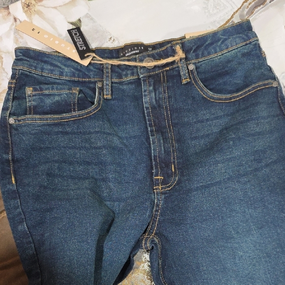 Studio Dark Indigo Women's Straight Leg Jeans - Picture 13 of 15